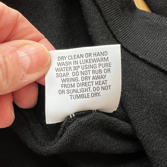 BALLANTYNE MERINO WOOL 2000 POLO SWEATER WOMENS 4 LUXURY PREPPY CLASSIC BLACK - Picture 13 of 13